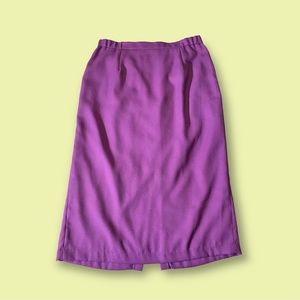 Preppy Purple Pencil Skirt